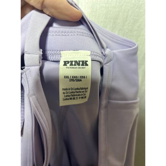 PINK Victorias Secret Romper XXL Purple Dress Active Performance - Picture 11 of 12